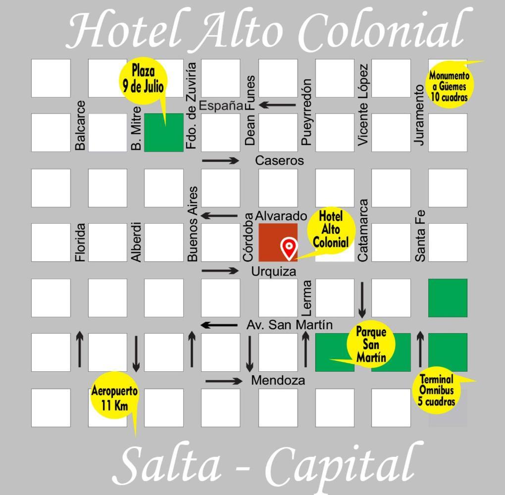 Hotel Alto Colonial Salta Esterno foto